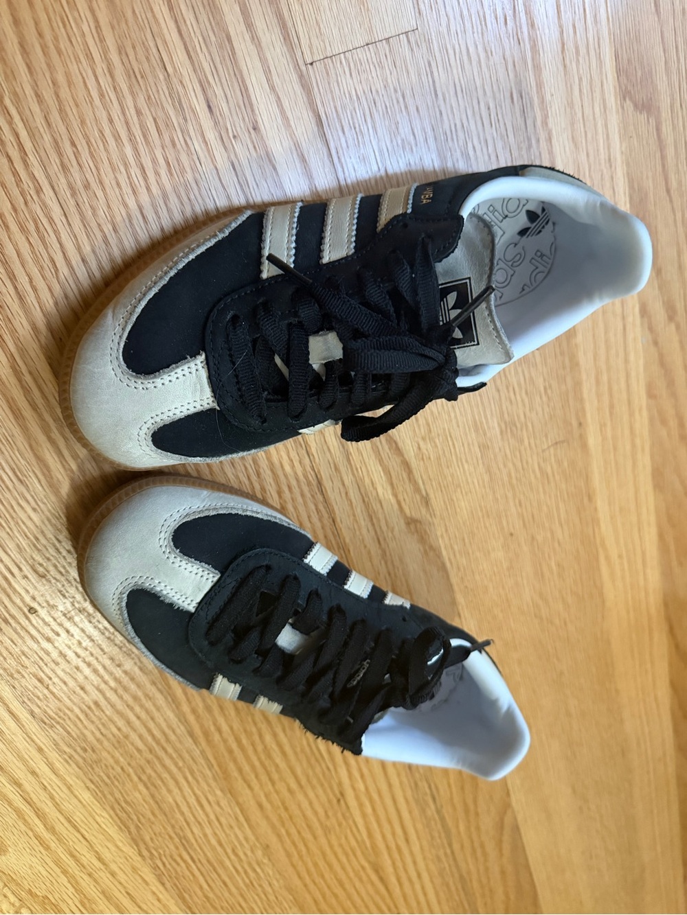 Adidas Samba Black/White Gum Sole Sneakers - Picture 2 of 4